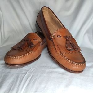 Vintage Cole Haan tassel loafers tan men's 10M